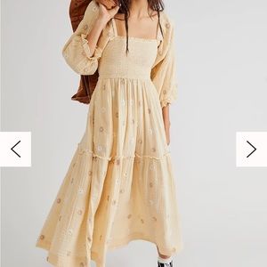 Free People Dahlia dress pearl island size XS